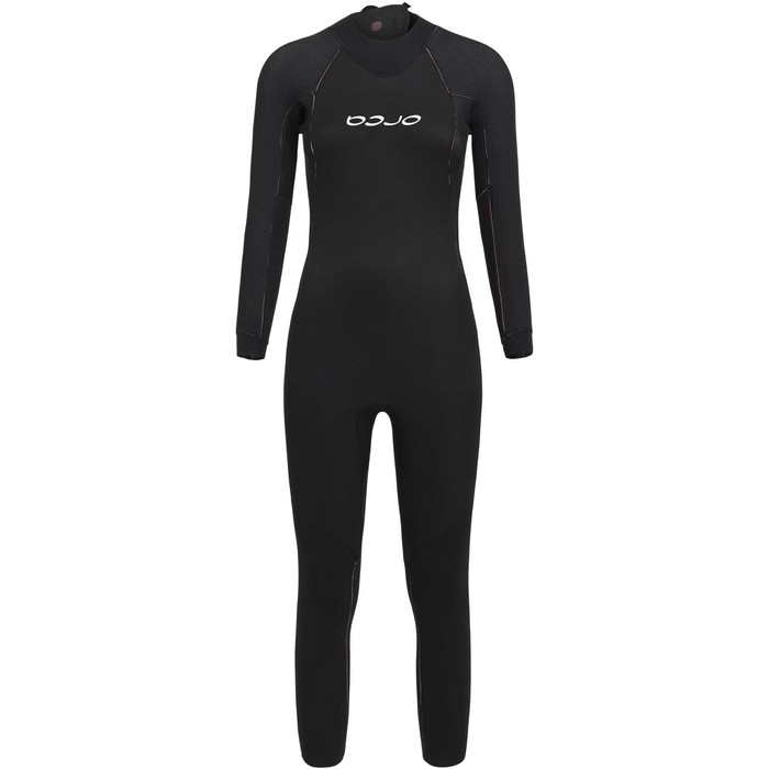 2024 Orca Mujer Vitalis Hi-Vis Back Zip Open Water Swim Neopreno NN674601 - Black